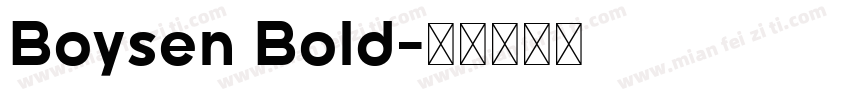 Boysen Bold字体转换